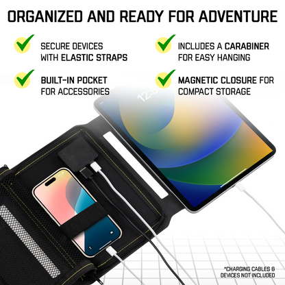 SunJack Foldable Portable Solar Panel Charger with 10 hour power bank battery