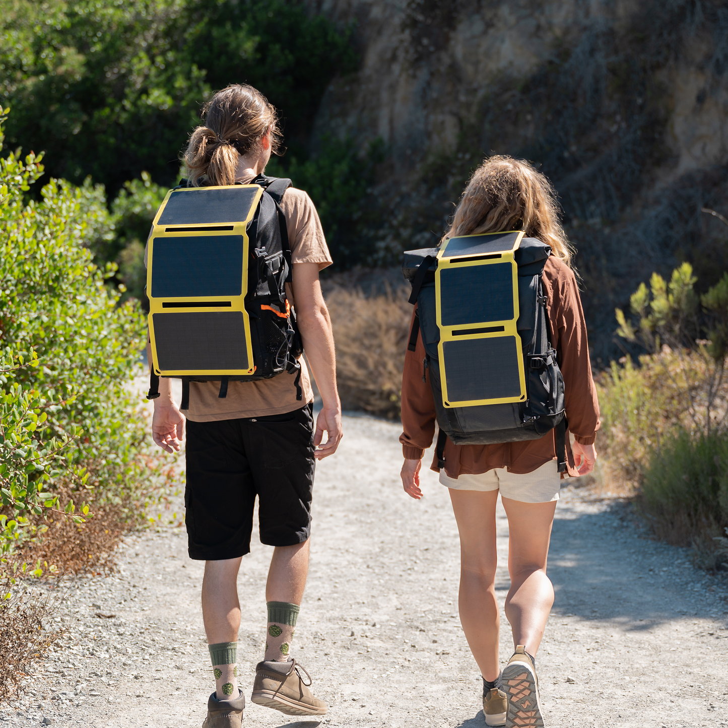 SunJack Foldable Portable Solar Panel Charger with 10 hour power bank battery