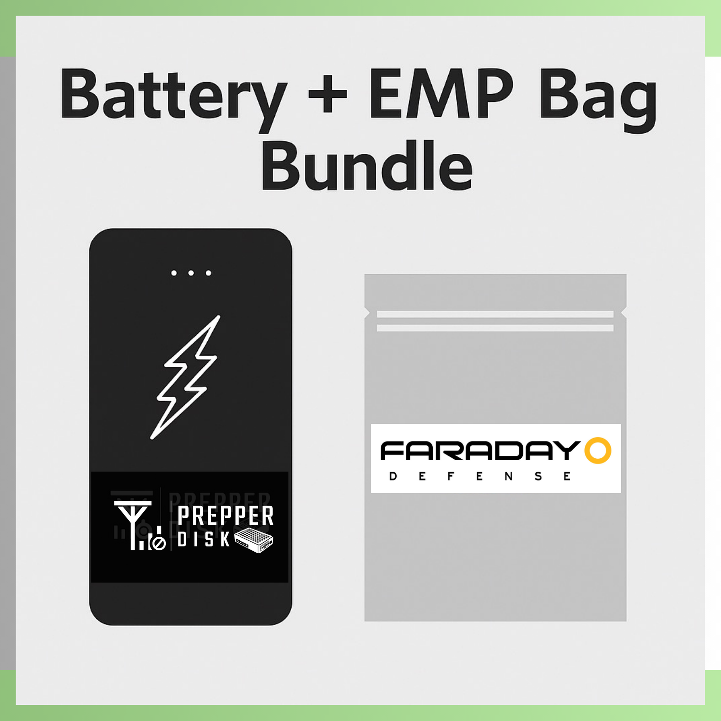 EMP Bag and Battery Bundle