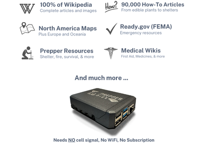 Prepper Disk Premium | Loaded with 512GB of Survival Content