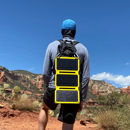 SunJack Foldable Portable Solar Panel Charger with 10 hour power bank battery